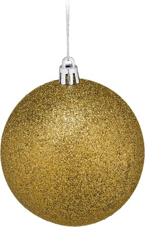 Набір прикрас для ялинки Relaxdays: 110 кульок, мішура та інше. Золотий декор для ялинки