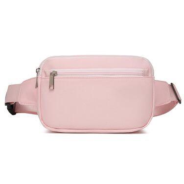Жіноча бананка на пояс, чоловіча поясна сумка, бананка на стегно, спортивна сумка з регульованим ремінцем та блискавкою, велика кишеня для телефону, для спорту, бігу, подорожей, водіння, походів (колір: коричневий, рожевий)