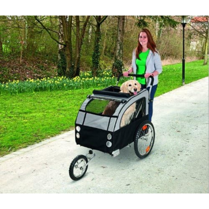 Причіп для собак TEFLON® до 40 кг - велосипедний причіп з функцією візка для собак
