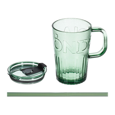 Relaxdays Set of 10 Handle Drinking Glasses