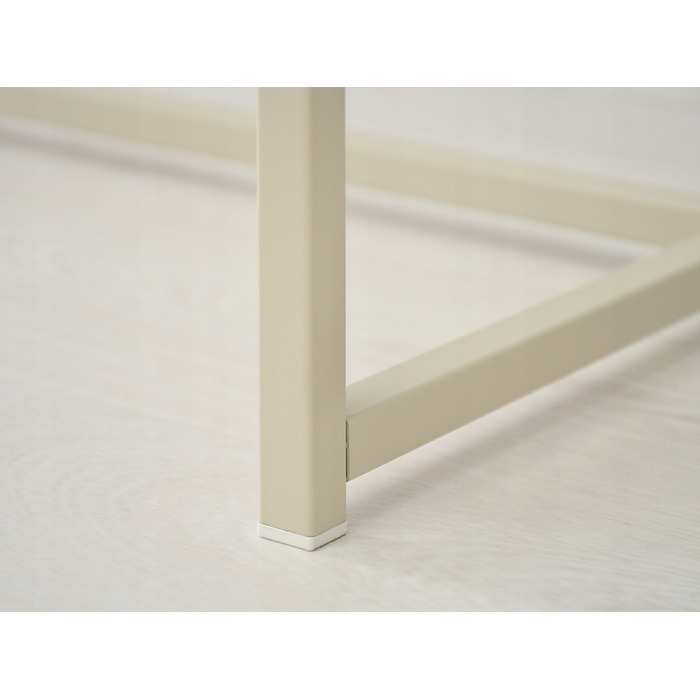 Консольний столик Mebel-Partner, колір крем (матовий бежевий), 80 x 76,5 x 28 см