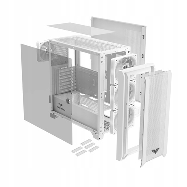 Корпус Preyon Nest Windy White Midi Tower, білий