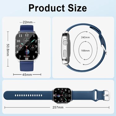 Смарт-годинник жіночий/чоловічий AMOLED 2.01