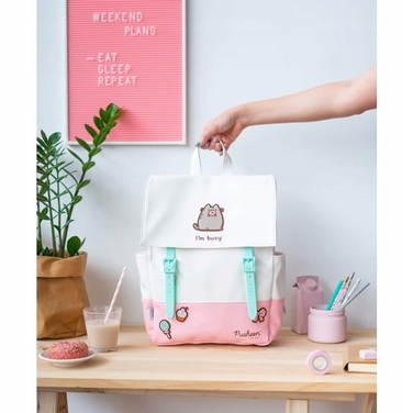 Шкільний рюкзак Pusheen Grupoerik однокамерний, рожевий, багатоколірний, 13 л