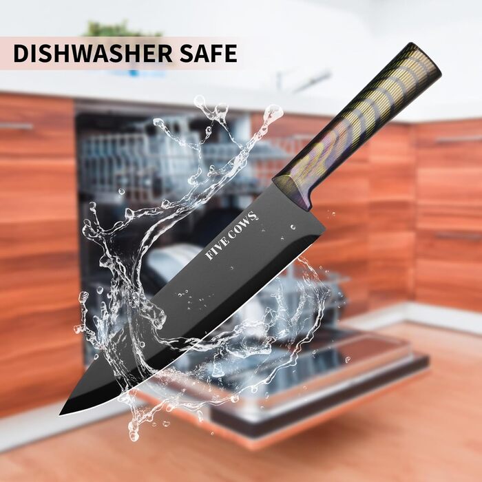 Набір кухонних ножів Messerblock 16 предметів з дерев'яною підставкою, дощечкою, захистом пальців, точилкою та кухонними ножицями. Професійний набір ножів для дому (зелений/рожевий)