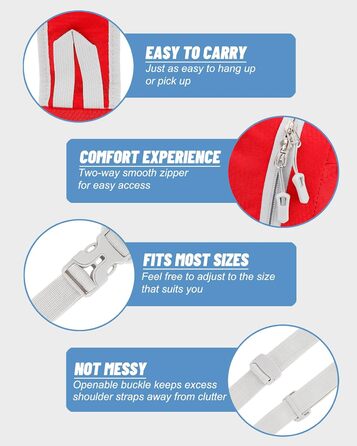 Сумка через плече Brusttasche для чоловіків та жінок, легка водонепроникна сумка через плече для подорожей, прогулянок, активного відпочинку, спорту. Червона