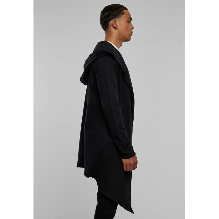 Кардиган чоловічий з капюшоном Urban Classics Open Edge, чорний, XL
