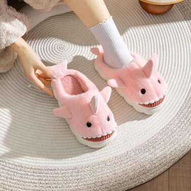 Тапочки жіночі та чоловічі зимові з плюшем, теплі, зручні, неслизькі, рожеві, 37/38 EU