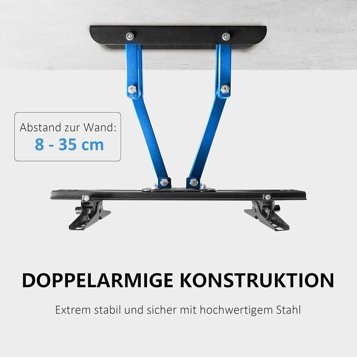 Кріплення для телевізора Ribelli® поворотне та нахильне, VESA 600x400mm, для 32-84 дюймів, до 50 кг, для телевізорів та моніторів (Flat & Curved)