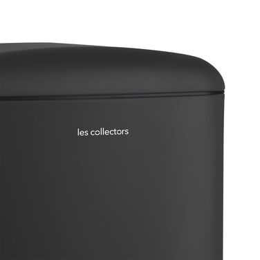 Сміттєвий відро Les Collectors N°501 на педалі з внутрішнім контейнером, нержавіюча сталь, матове покриття, антрацит, 20 л