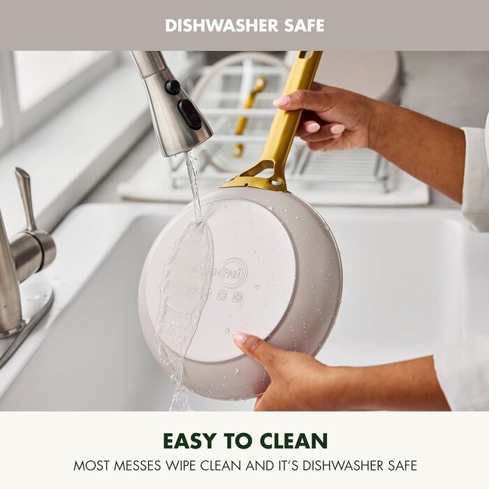 GreenPan Reserve Pro сковорода з антипригарним покриттям, 20.3 см, кераміка, не містить PFAS, нержавіюча сталь, для духовки та посудомийної машини, колір Гляцієво-блакитний