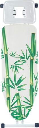 Прасувальна дошка Mabel Home з регулюванням висоти, стійка до пари, з чохлом, білий/зелений, 119,4 x 45,7 см