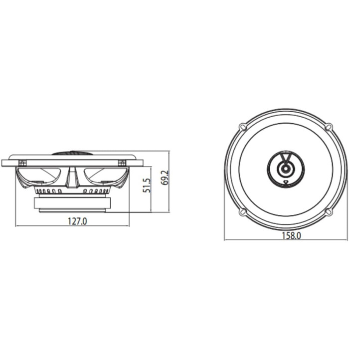 Автоакустика JBL Club 622 від Harman Kardon, 2-смугові динаміки 16-17 см, 180 Вт, чорні