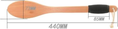 17.3-inch Horsetail Hair Bath Body Brushes for Women Wooden Bath Brushes with Long Handle Back Scrubber for the Shower for Men Shower Brushes