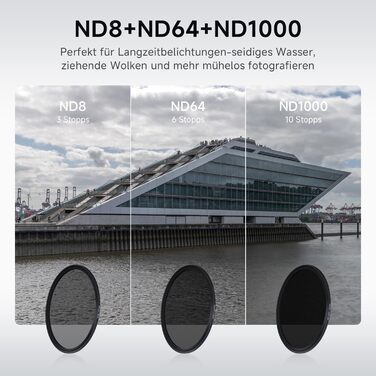 Фільтр ND Rollei F:X Pro Magnetic 77mm (CPL, ND8, ND64, ND1000) - набір магнітних сірих фільтрів для довгої експозиції