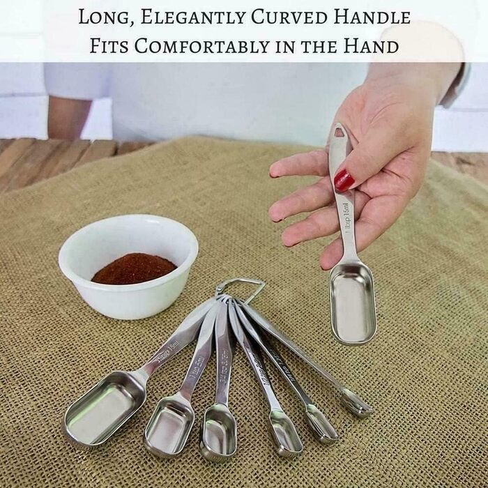 Набір мірних ложок Buy-Simplicity® 6шт з нержавіючої сталі для кухні