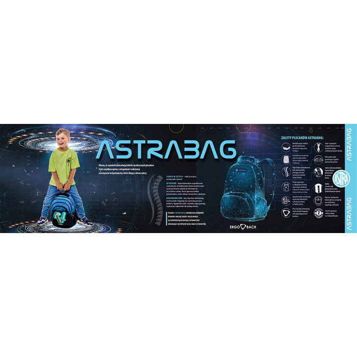 Багатовідсіковий шкільний рюкзак AstraBag 