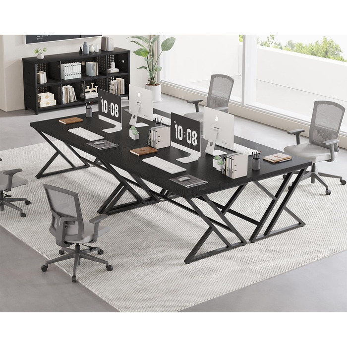Комп'ютерний стіл LVB, 140 x 60 x 75.5 см, чорний, для дому та офісу