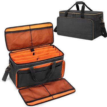 Сумка для DJ Trunab, органайзер кабелів, велика сумка для DJ з знімними перегородками та відділенням для ноутбука 15,6