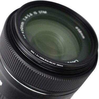 Фільтр JJC UV, 49 мм, ультратонкий, багатошарове покриття, захист від UV-променів, об'єктив для Canon Sony DSLR з різьбою 49 мм (Срібний)