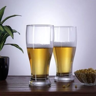 Набір пивних келихів NORDIC SCHILLER Premium Pint 6 шт, 570 мл, без свинцю, для пшеничного пива, Pilsner