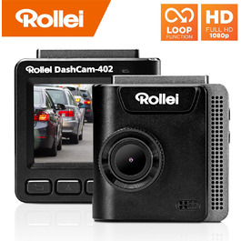 Відеореєстратор Rollei Dashcam 402 GPS з G-сенсором | Автомобільна камера 1080p Full HD | Для відеоспостереження та паркування