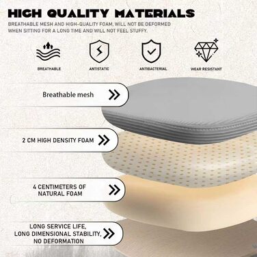 Ергономічне крісло для офісу та робочого столу з підйомними підлокітниками, регульованою підтримкою попереку, регульованою висотою поворотного п'єдесталу та спинкою з сіткою, що нахиляється до 130°, (Сірий)