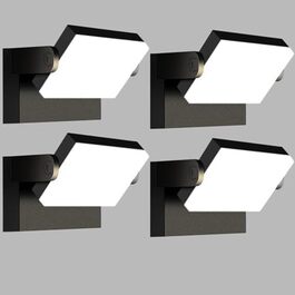 Зовнішнє LED-світильник Kingwen 40W, 3000K, поворотний на 360°, IP65, чорний. Підходить для гаража, тераси, внутрішнього та зовнішнього використання.