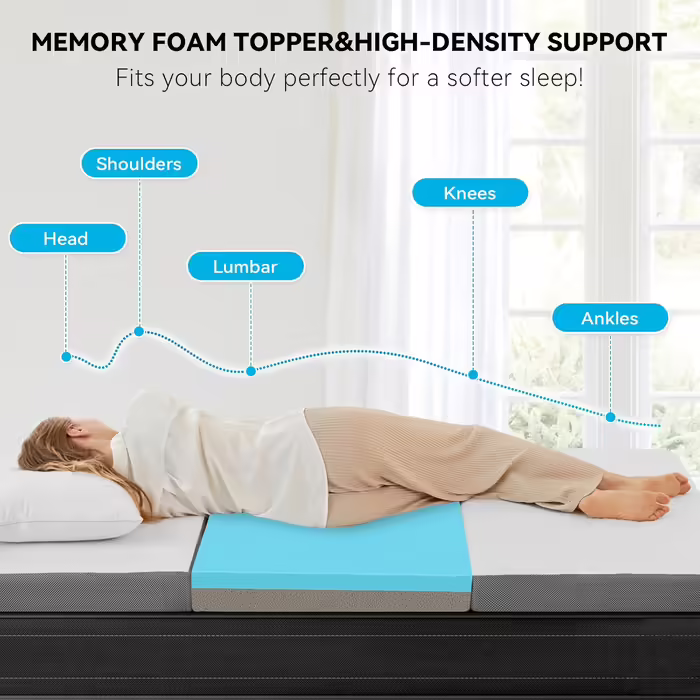 Autsel Folding Mattress 140x200x10cm 3-Piece Folding Mattress Camping Mattress Guest Bed Floor Mattress Guest Mattress Field Bed Folding Bed (90x190x15cm)