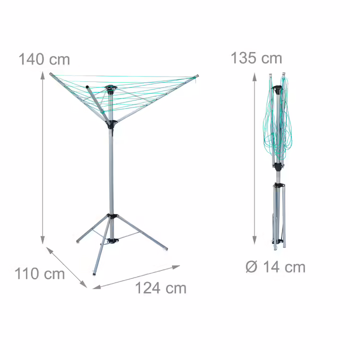 Relaxdays Clothes Airer with Base
