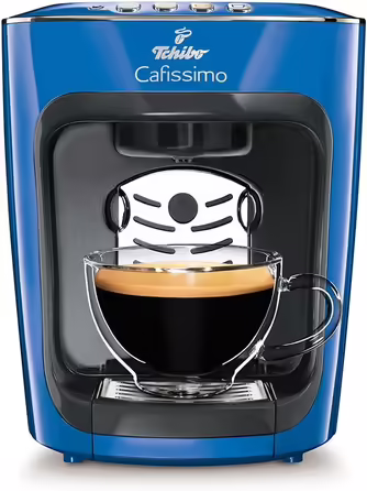 Tchibo Cafissimo mini Coffee Capsule Machine (for coffee, espresso, Caffè Crema and tea) blue