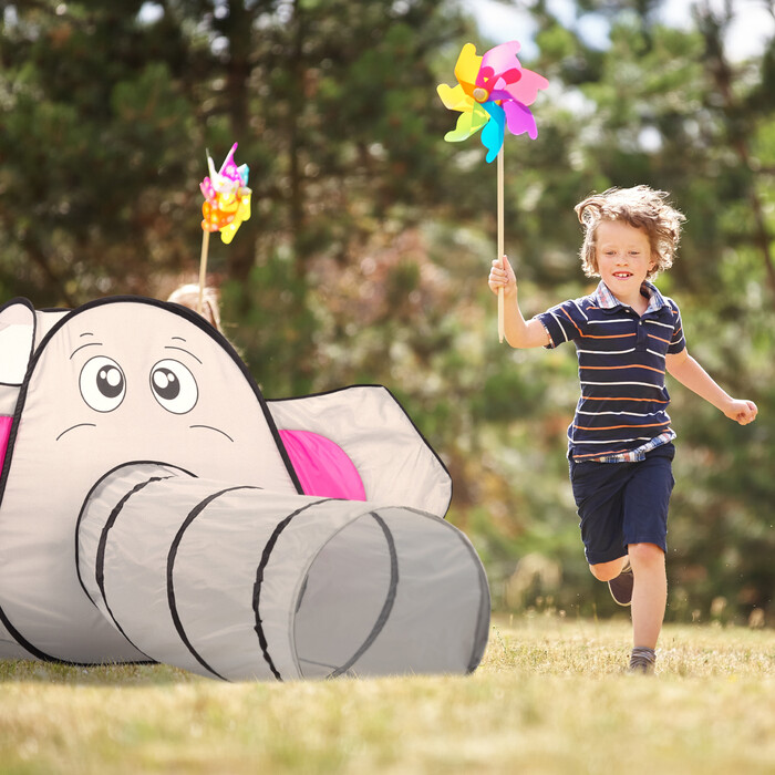 Relaxdays Pop-Up Elephant Play Tent