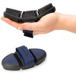 Штрикач для собак Kurzhaar Animalon: допомога при линянні | Штрикач для короткошерстих собак | Інноваційна щітка для дбайливого догляду за шерстю (маленький, синій) Синій, маленький