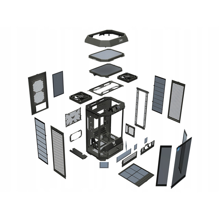 Корпус Thermaltake The Tower 300 TG Micro Tower, чорний