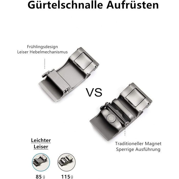 Чоловічий шкіряний ремінь TANGCHAO з автоматичною застібкою-рачею, 35 мм, регульований розмір, для бізнесу, костюма, джинсів