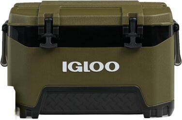 Термобокс IGLOO BMX 52 49L зелений – міцний охолоджувач для кемпінгу, риболовлі, фестивалів, роботи. Зберігає холод до 49 літрів