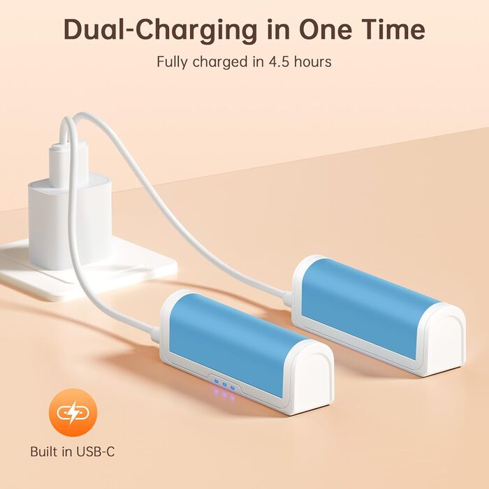 Jonwall Електричні грілки для рук, перезаряджаються, 2 шт. у наборі, USB, 3 рівні нагріву, для кемпінгу, гольфу, подарунок (блакитні)