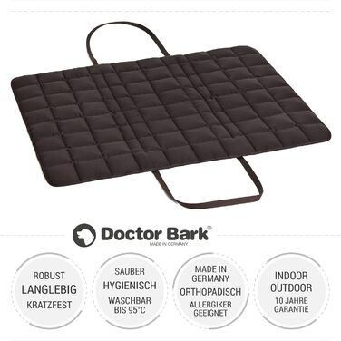 Сумка для подорожей з собакою Doctor Bark: зручна сумка-подушка, підходить для алергіків, великий розмір, коричнева