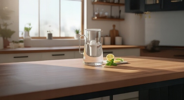 Скляний фільтр-глечик Aquafloow ClassGlass White + 11 фільтрів Class