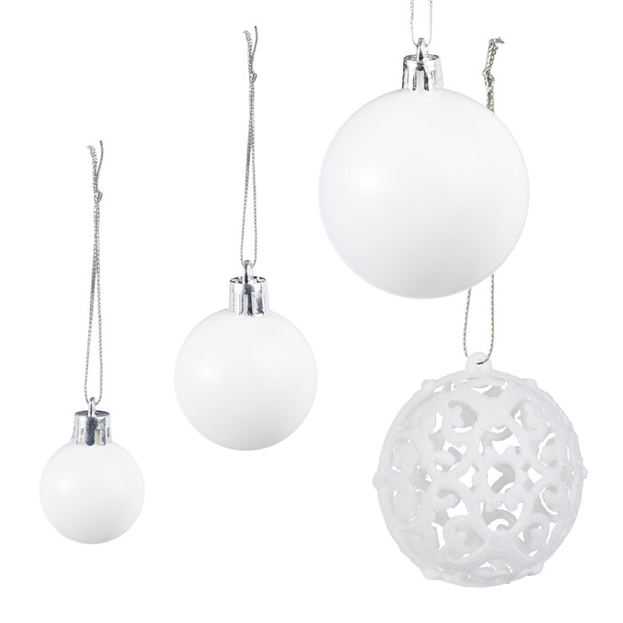 Relaxdays Set of 50 Christmas Baubles