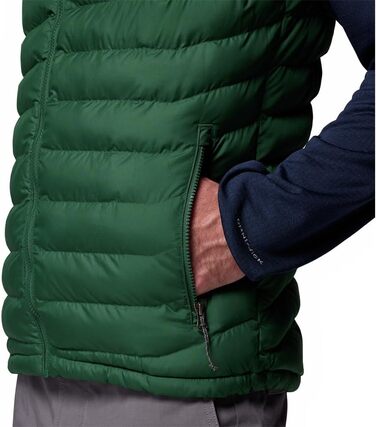 Чоловічий утеплений жилет Columbia Powder Lite II Vest, стібаний, колір Rain Forest