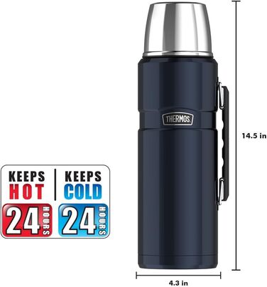 Термос 2л з нержавіючої сталі, колір Midnight Blue (SK2020MBTRI4), 2л