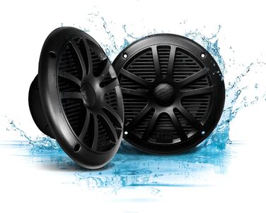 Автомобільні 2-смугові динаміки Boss Audio MR6B, 180 Вт, 16,5 см, чорні, 89 дБ, 80-20000 Гц
