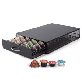 Підставка для капсул Kapsehater для Nespresso Vertuo (80 капсул), металева, 2-ярусна, для кухні та офісу
