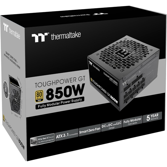 Блок живлення Thermaltake Toughpower GT 850W, чорний