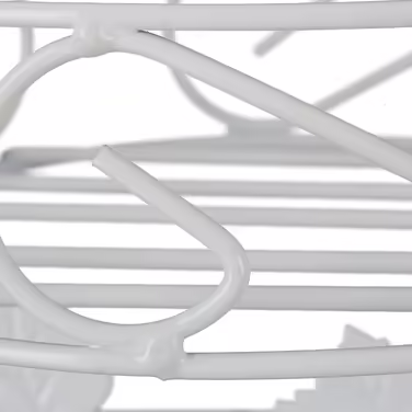 Relaxdays Metal Flower Stand, White