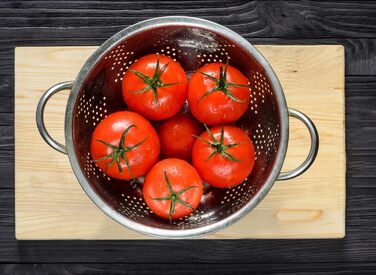 Ніж сито для макаронів Menax - нержавіюча сталь, кухонне сито, 18/24 см