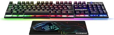 EMPIRE GAMING Kit MK800: Клавіатура та мишка для геймінгу RGB з італійською розкладкою (QWERTY), 105 клавіш, 2400 DPI, Anti-Ghosting, сумісна з PC, PS4, PS5, Xbox One/Series, Mac