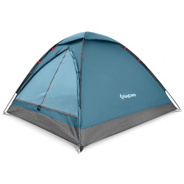 Намет KingCamp 2-3 особи, водонепроникний 3000мм, ультралегкий, блакитний - для кемпінгу, туризму та відпочинку на природі 210x180x130см
