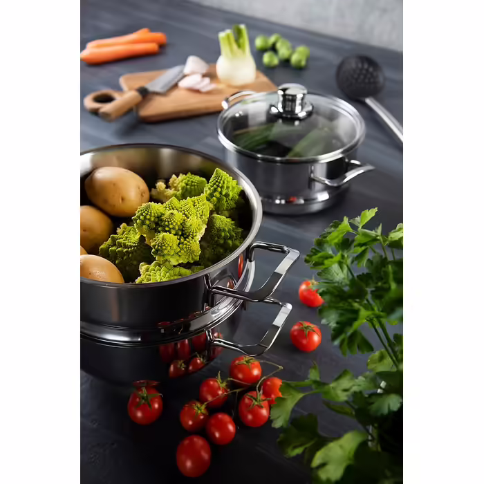 Excelsa Steamer, Stainless Steel, 4-Piece